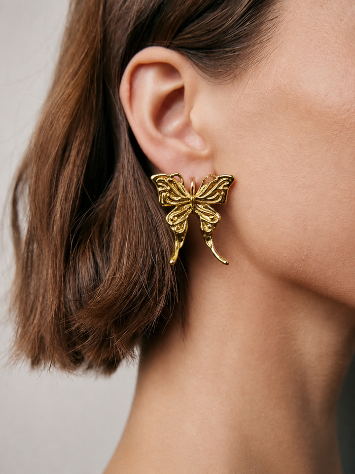Vintage Butterfly Earrings