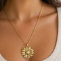 Sunflower Pendant Necklace