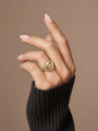 Abstract Heart Ring