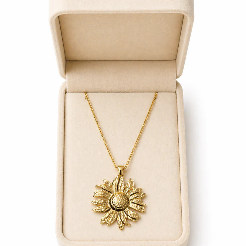Sunflower Pendant Necklace