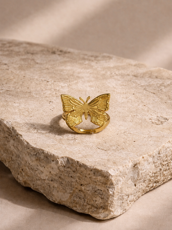 Gold Butterfly Ring
