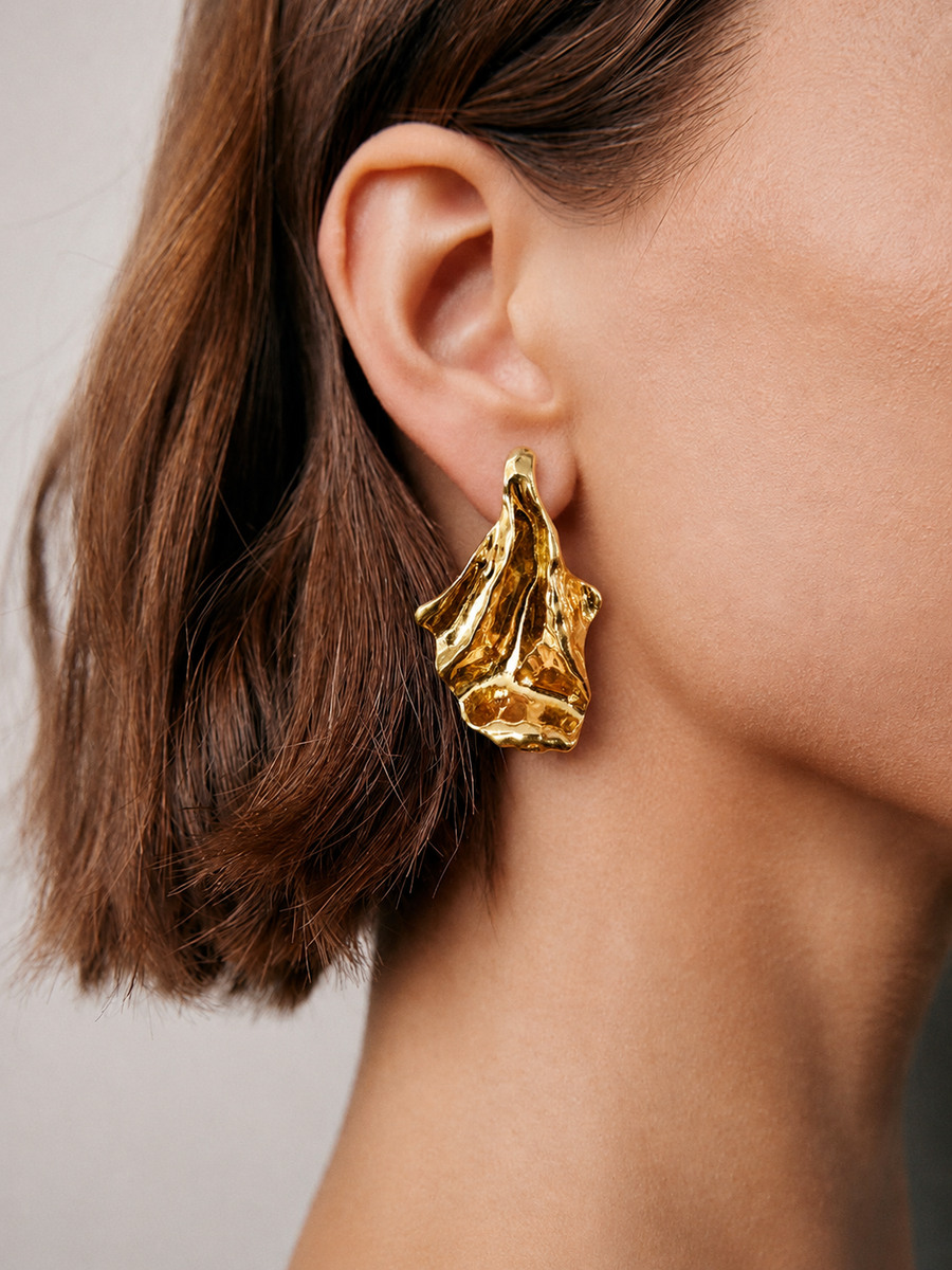 Molten Gold Earrings