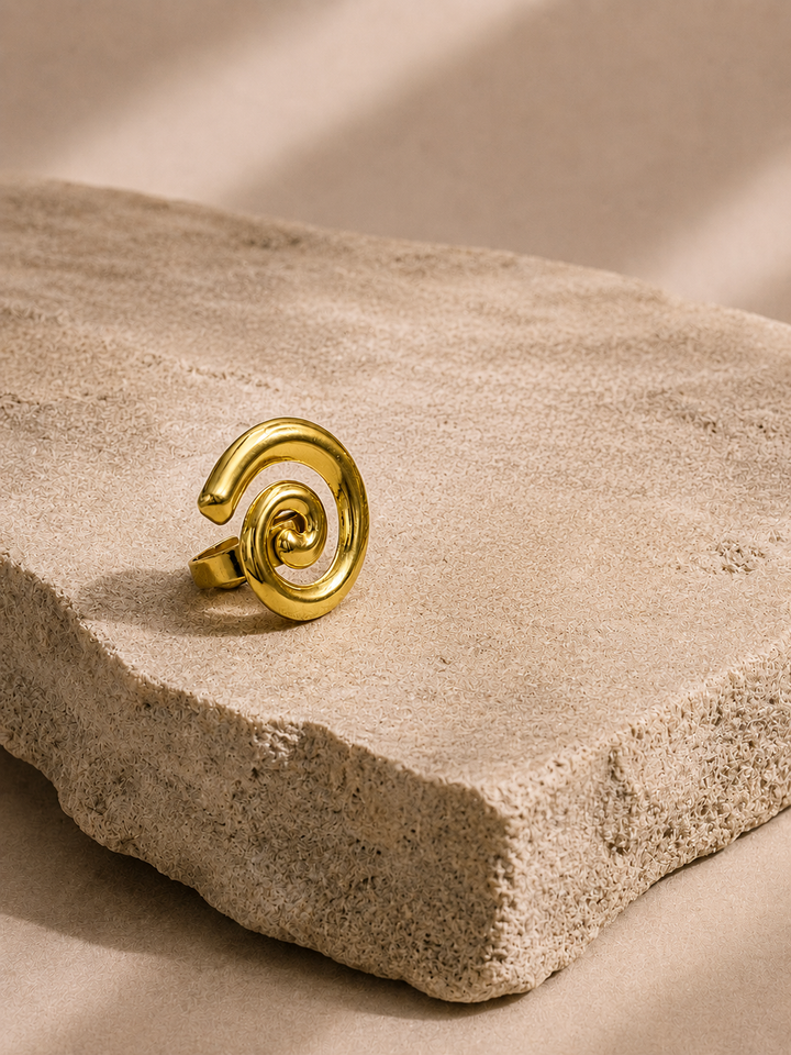 Gold Spiral Ring