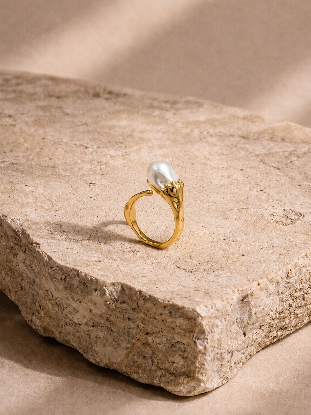 Pearl Open Ring
