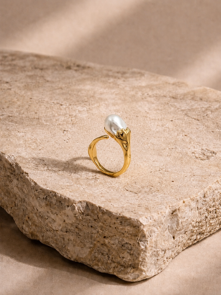 Pearl Open Ring