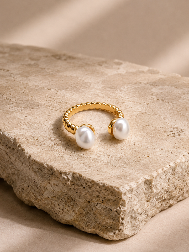 Double Pearl Ring
