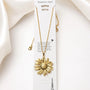 Sunflower Pendant Necklace