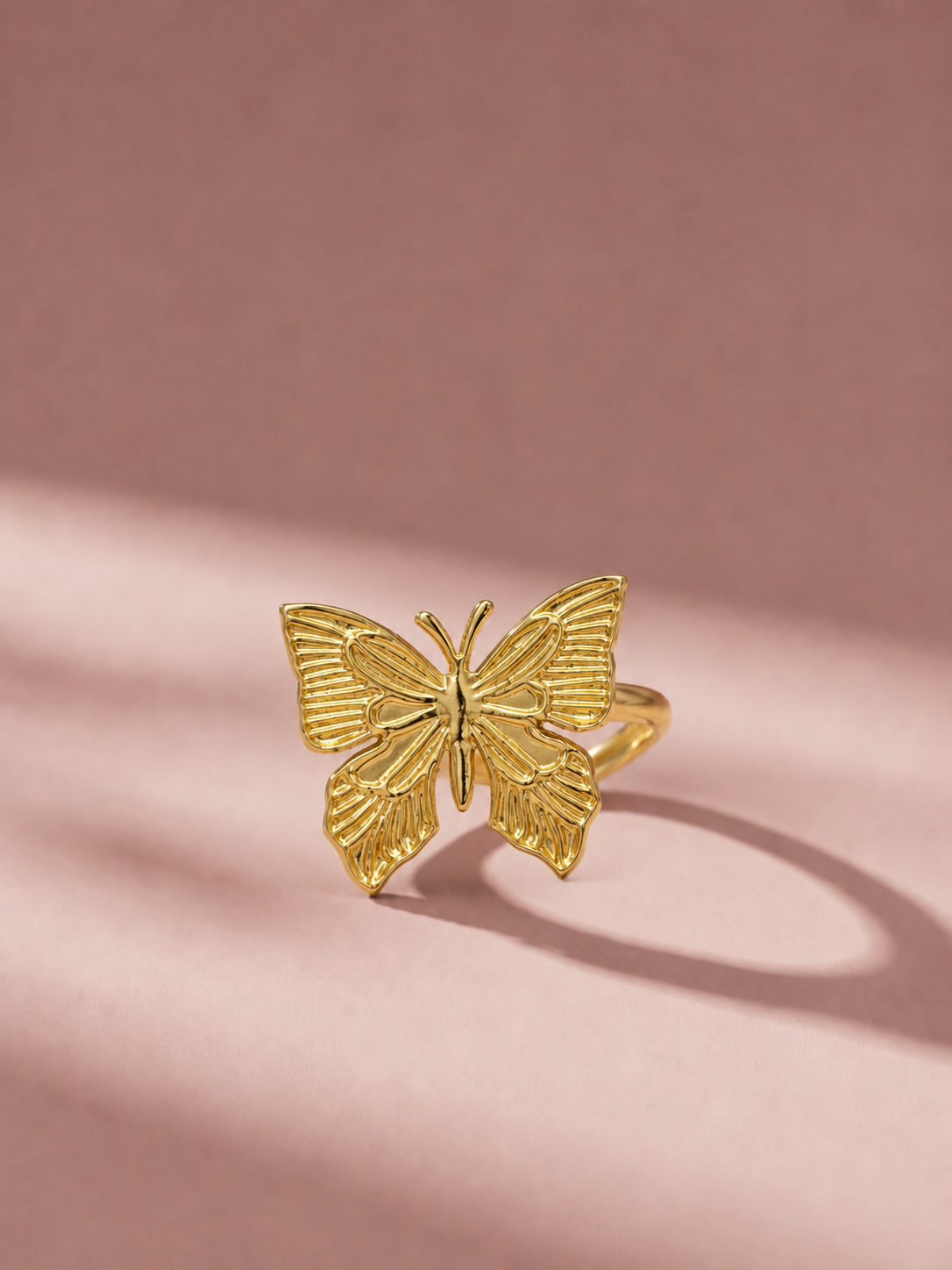 Gold Butterfly Ring