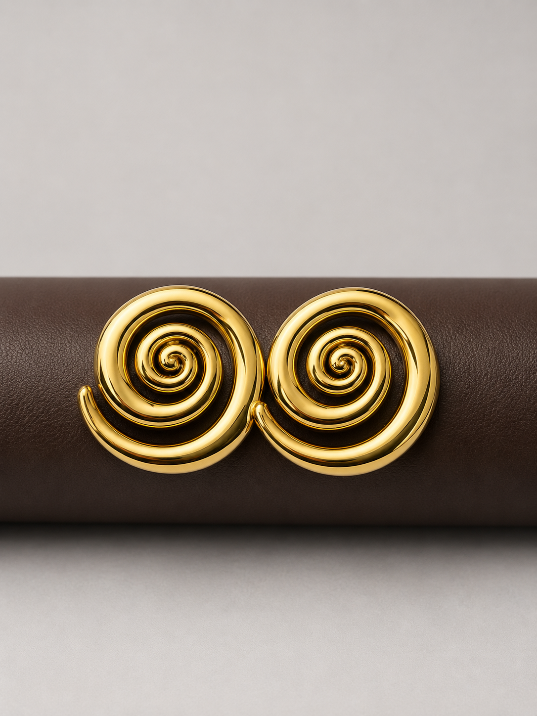 Spiral Gold Studs