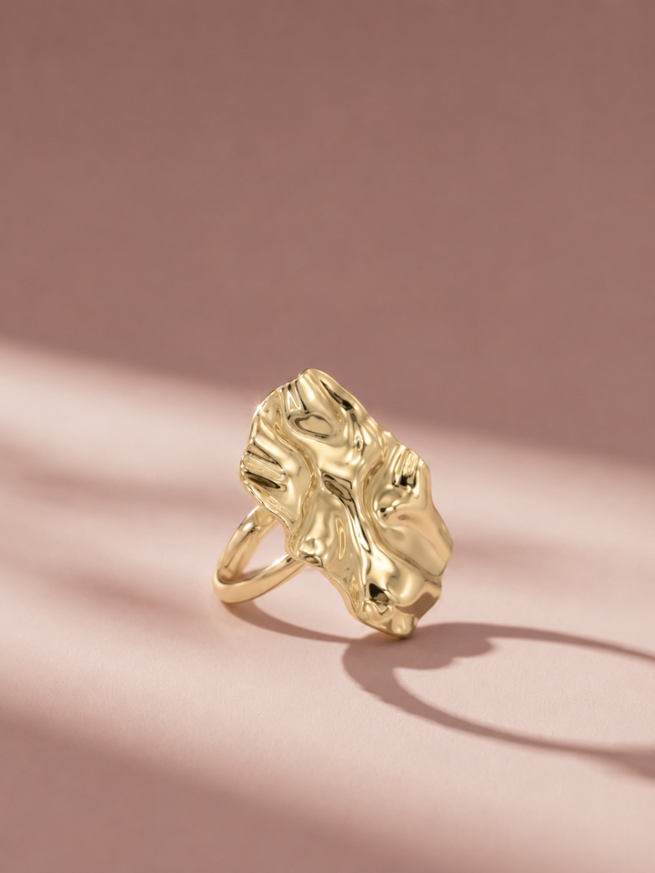 Textured Gold Ring