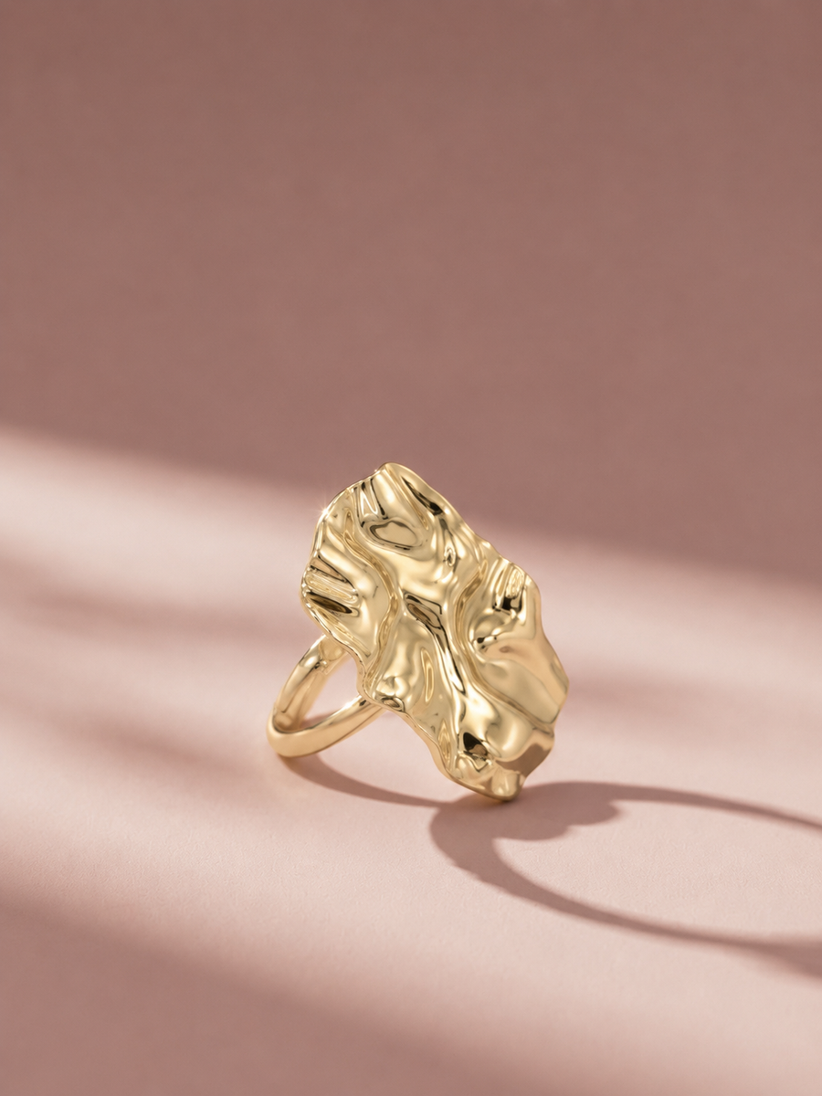 Textured Gold Ring