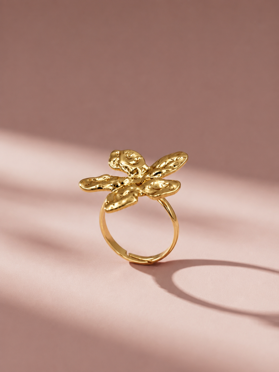 Gold Floral Ring