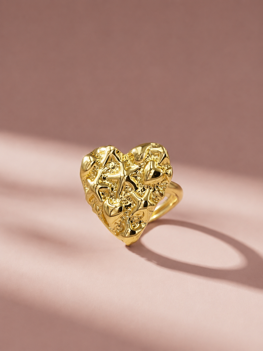 Gold Heart Ring