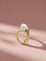Pearl Open Ring