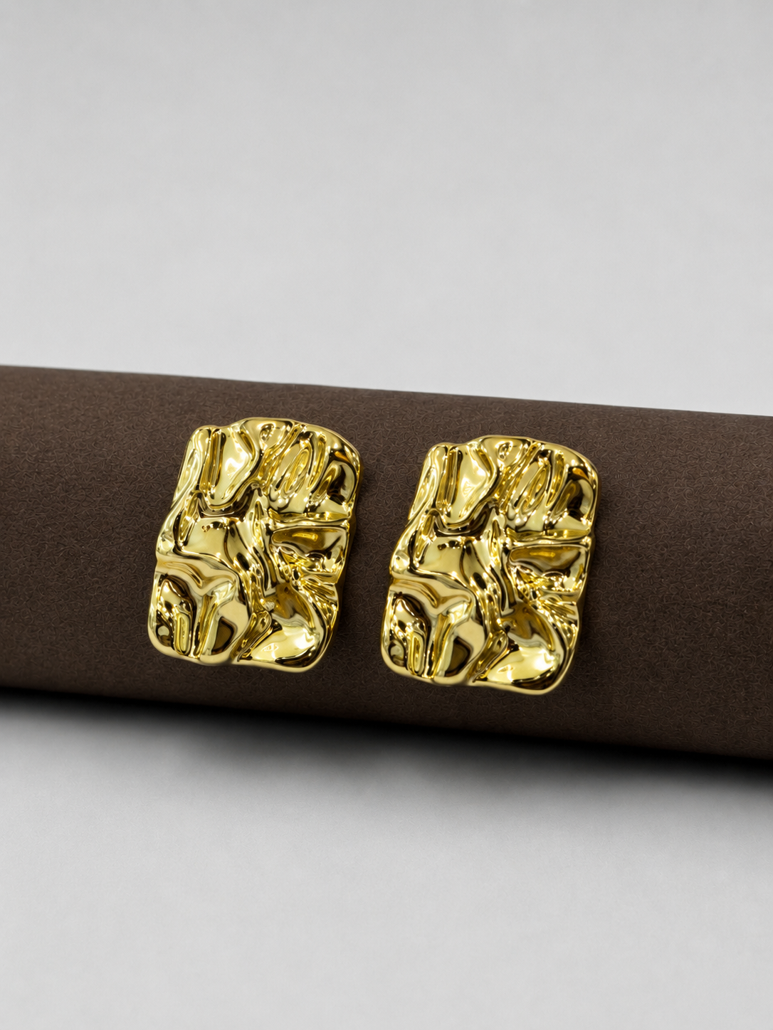Textured Gold Studs