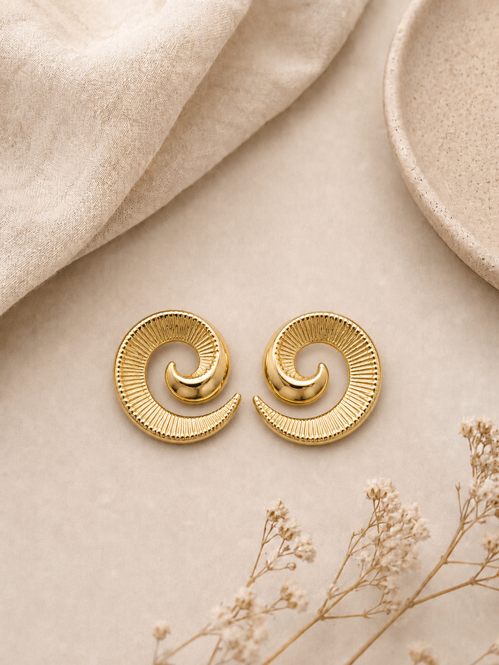 Textured Spiral Studs