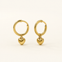 Small Heart Hoop Earrings