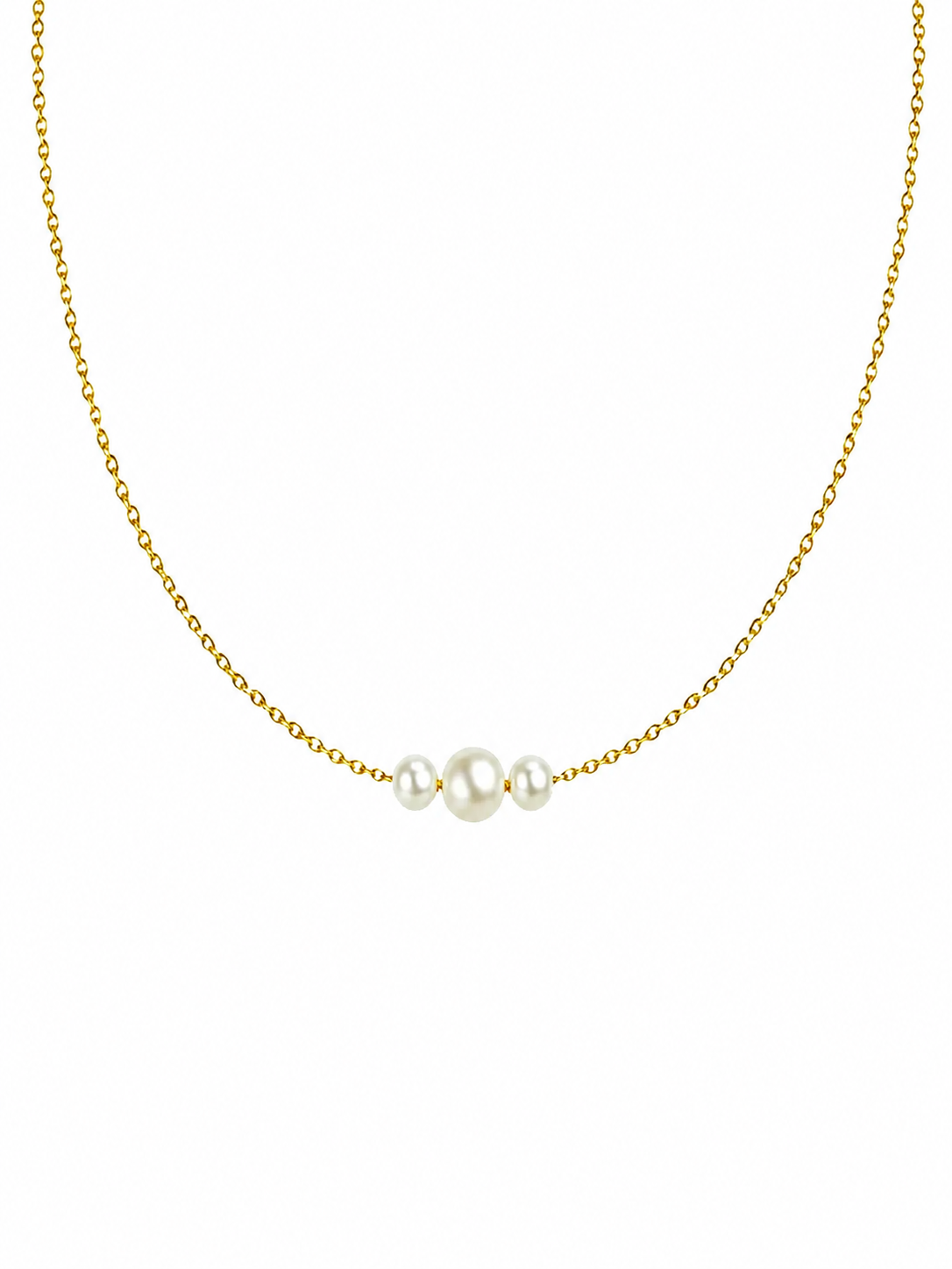 Triple Pearl Necklace