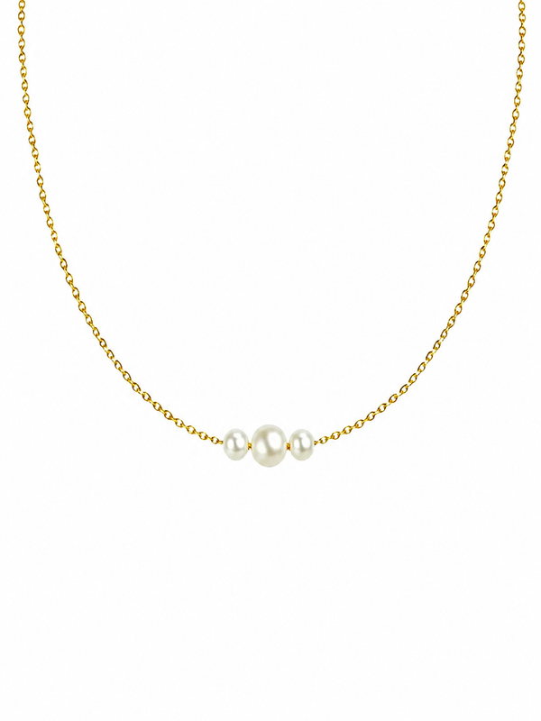 Triple Pearl Necklace