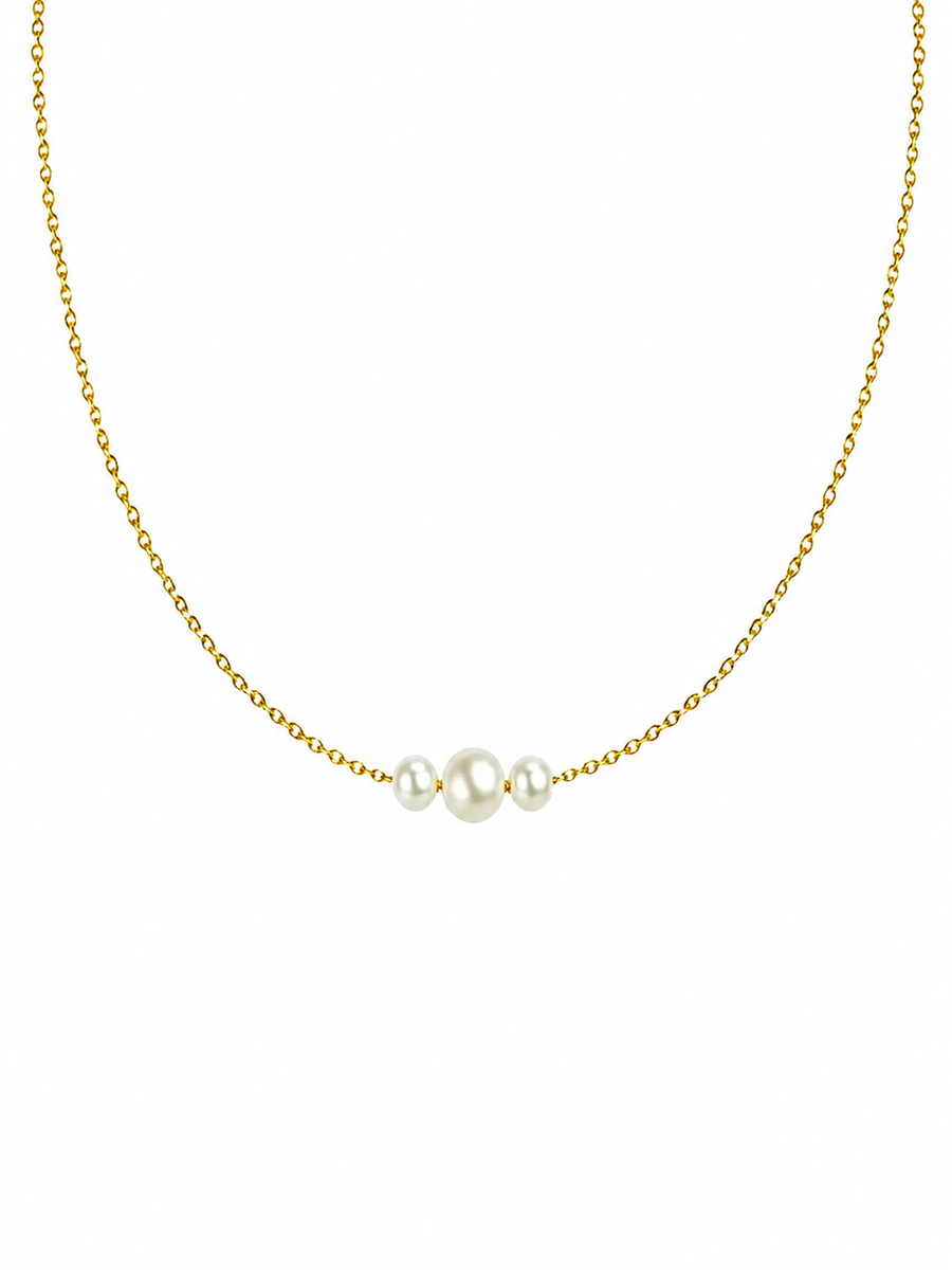 Triple Pearl Necklace