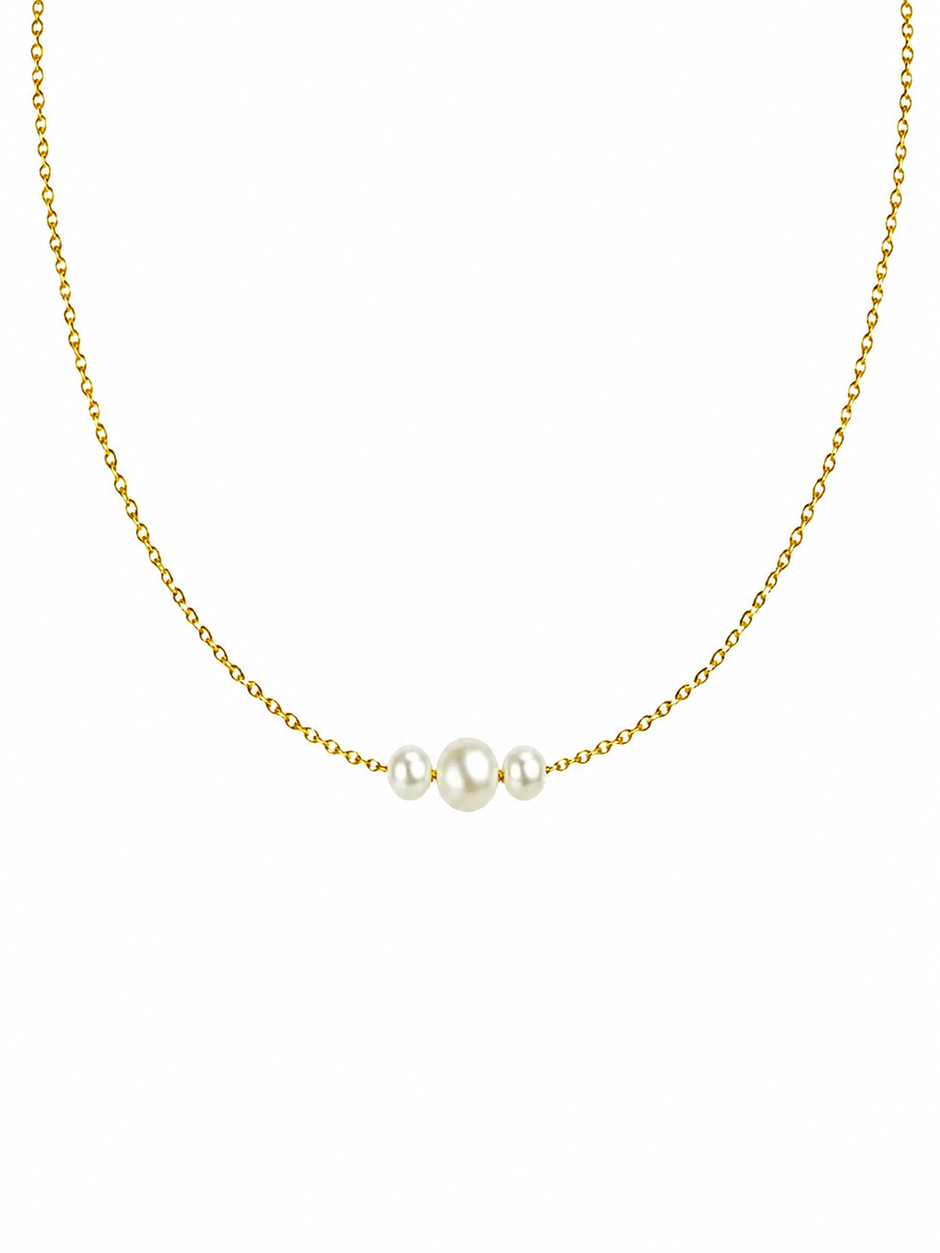 Triple Pearl Necklace