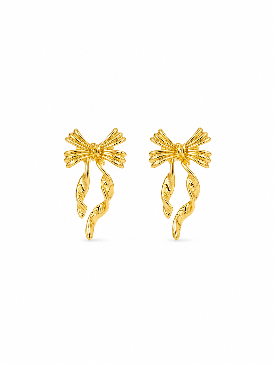 Gold Bow Drops