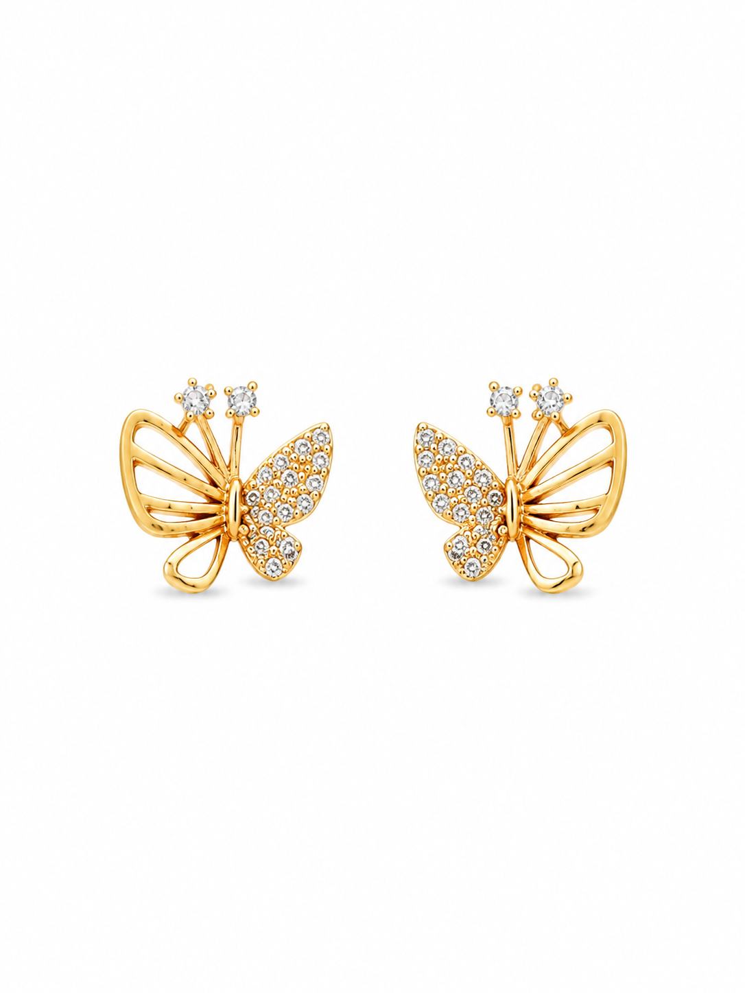 Crystal Butterfly Studs