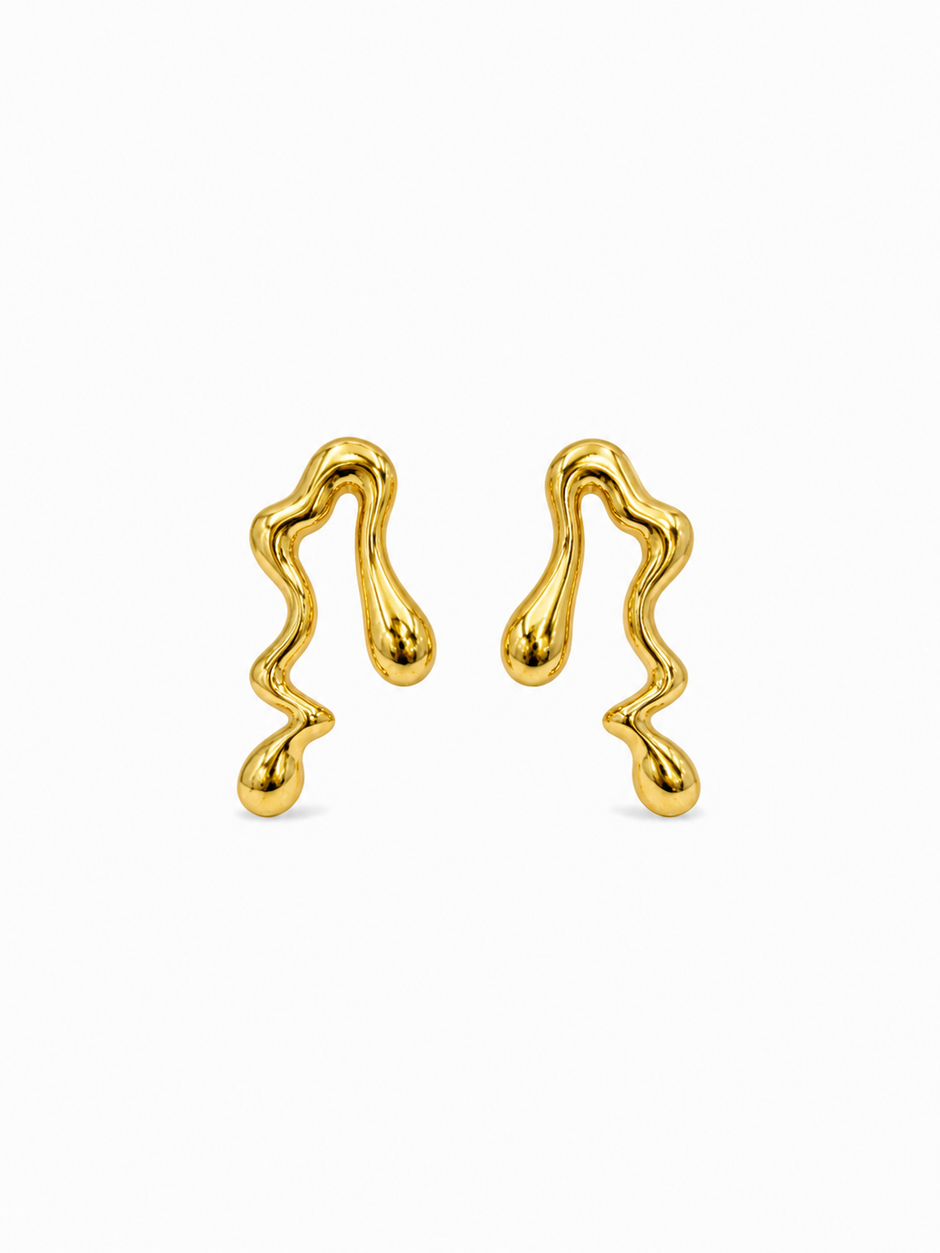 Abstract Wave Earrings