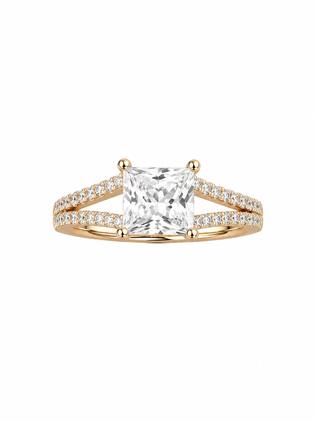 Princess Solitaire Ring