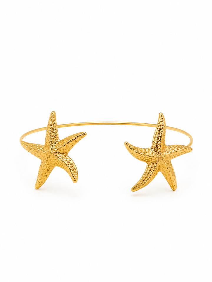 Gold Starfish Cuff