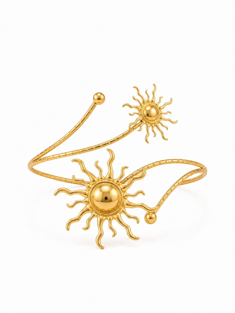 Gold Sun Cuff
