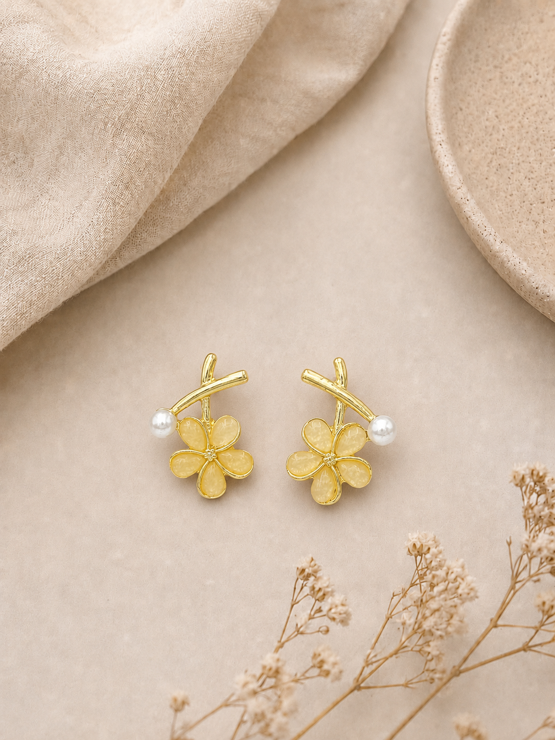 Golden Bloom Studs