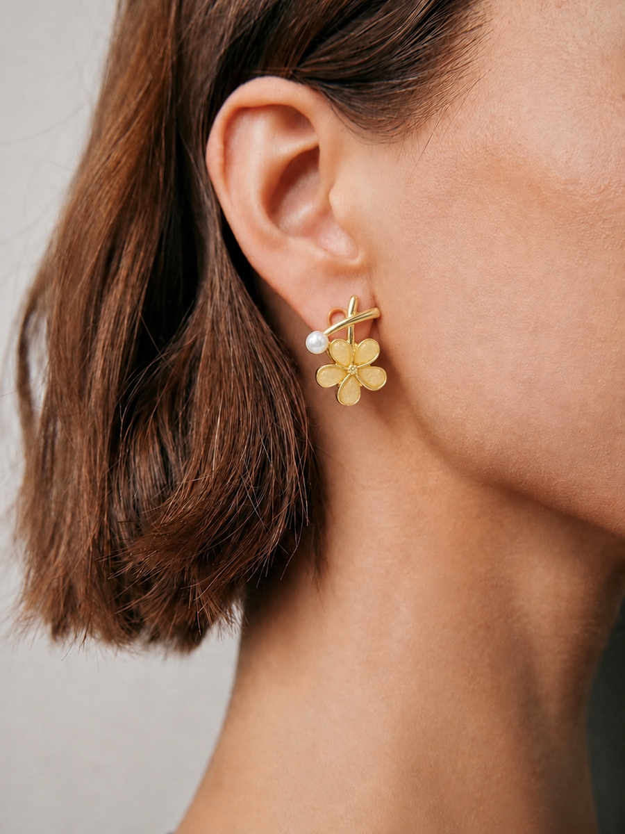 Golden Bloom Studs