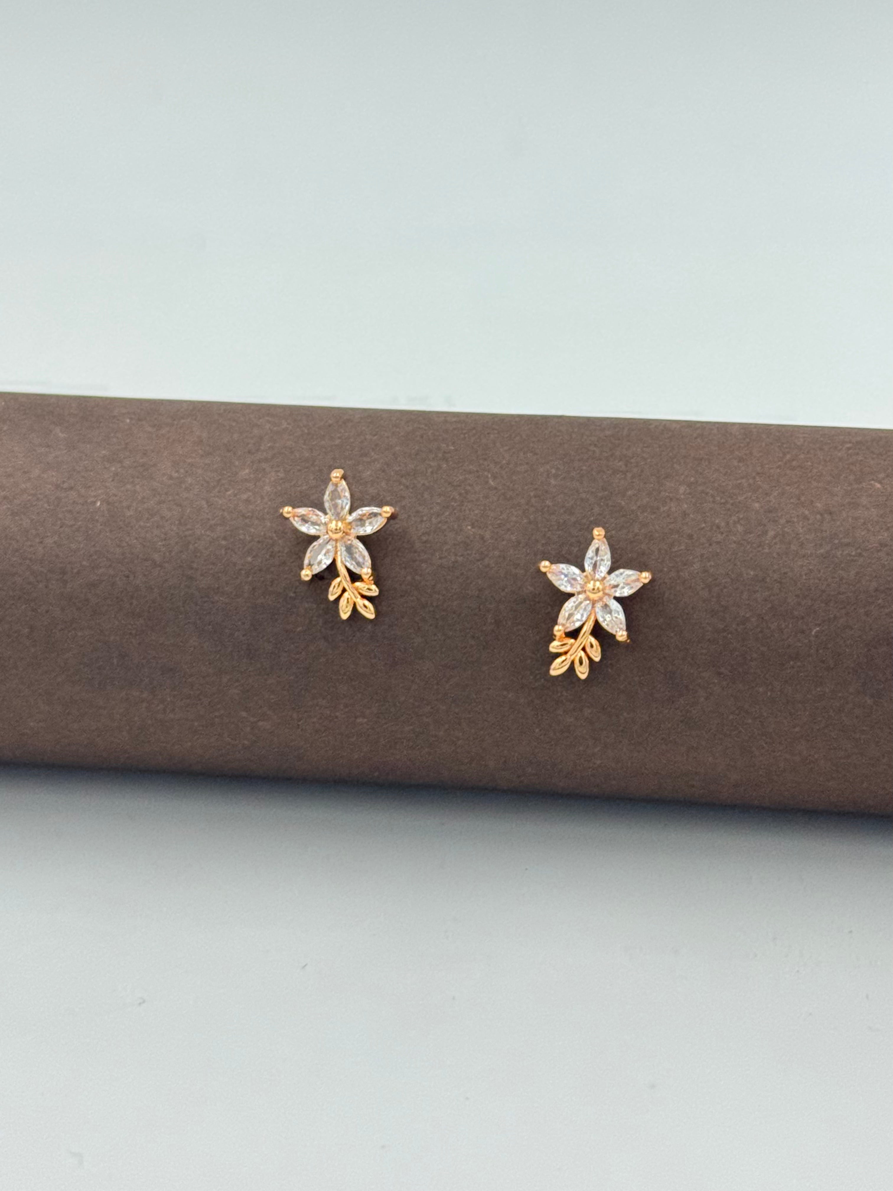 Crystal Floral Studs