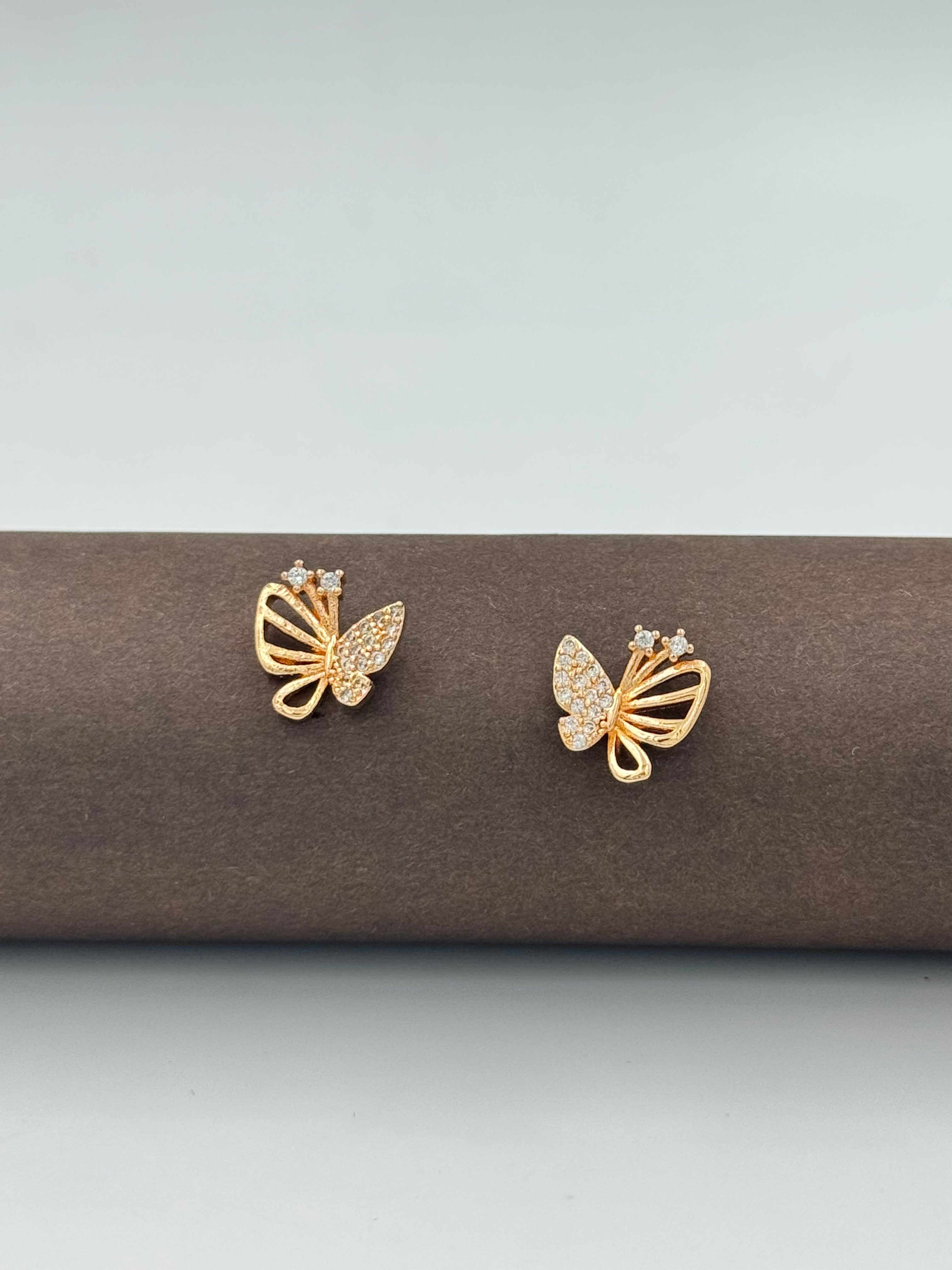Crystal Butterfly Studs