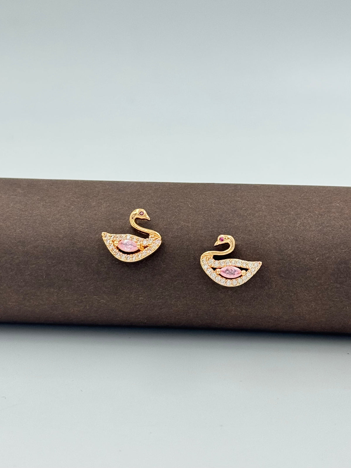 Crystal Swan Studs