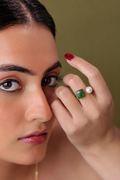 Green Pearl Ring