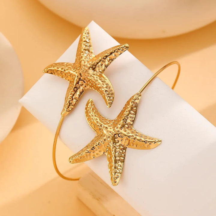Gold Starfish Cuff