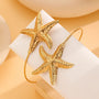 Gold Starfish Cuff