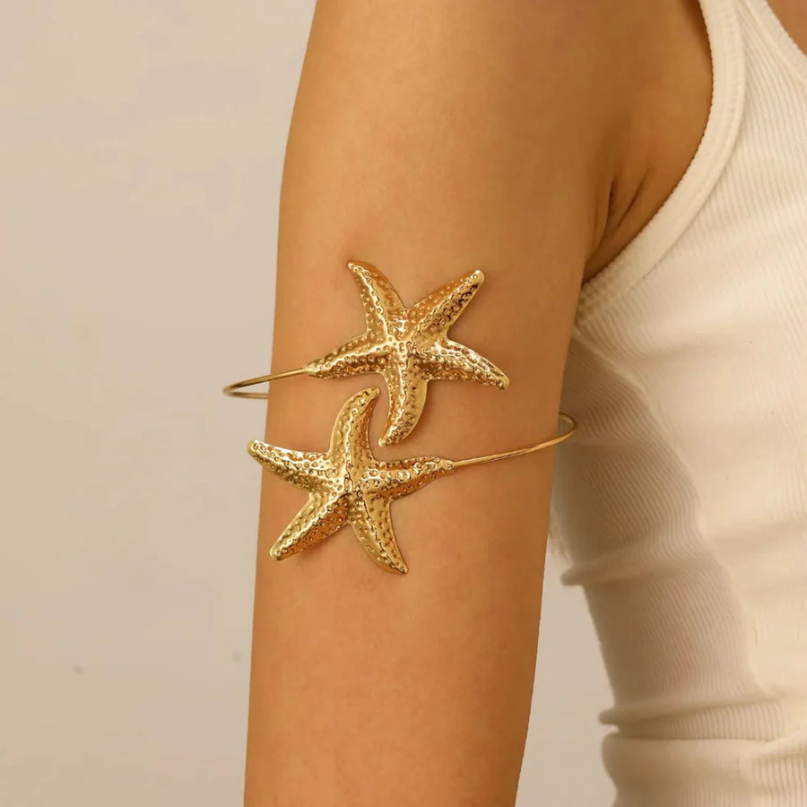 Gold Starfish Cuff