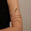 Gold Snake Cuff