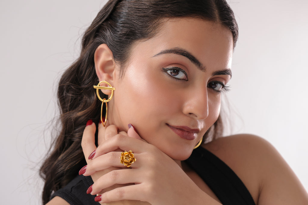 Abstract Loop Earrings by Alankrit