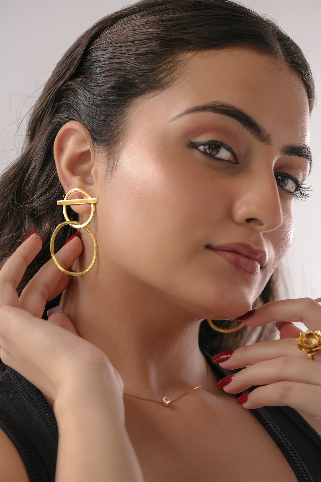 Abstract Loop Earrings by Alankrit