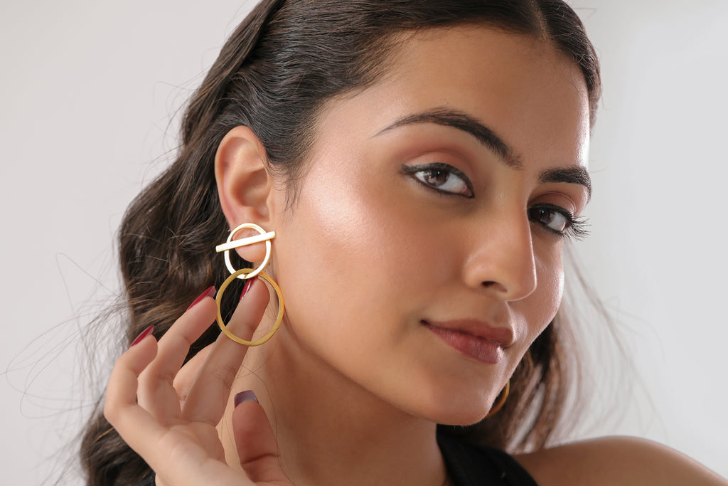 Abstract Loop Earrings by Alankrit