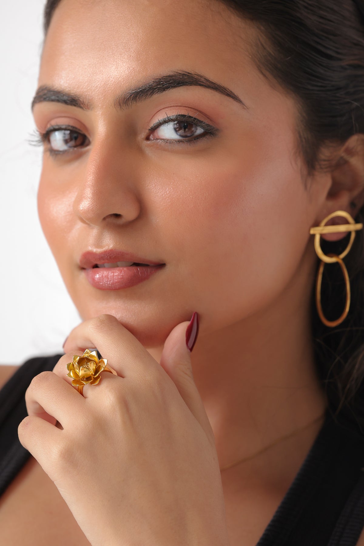 Abstract Loop Earrings by Alankrit
