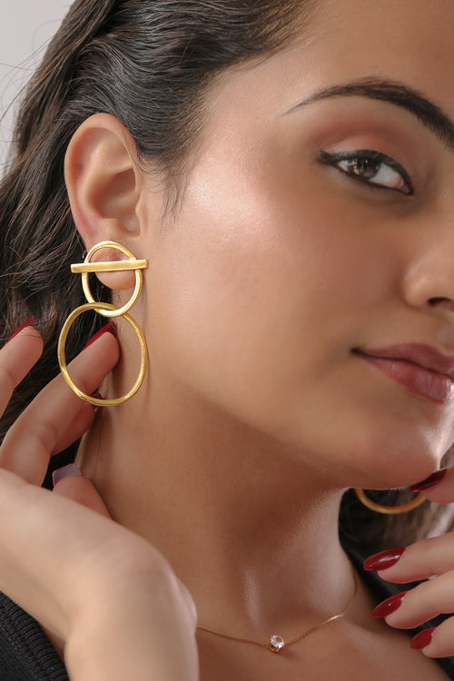 Abstract Loop Earrings by Alankrit