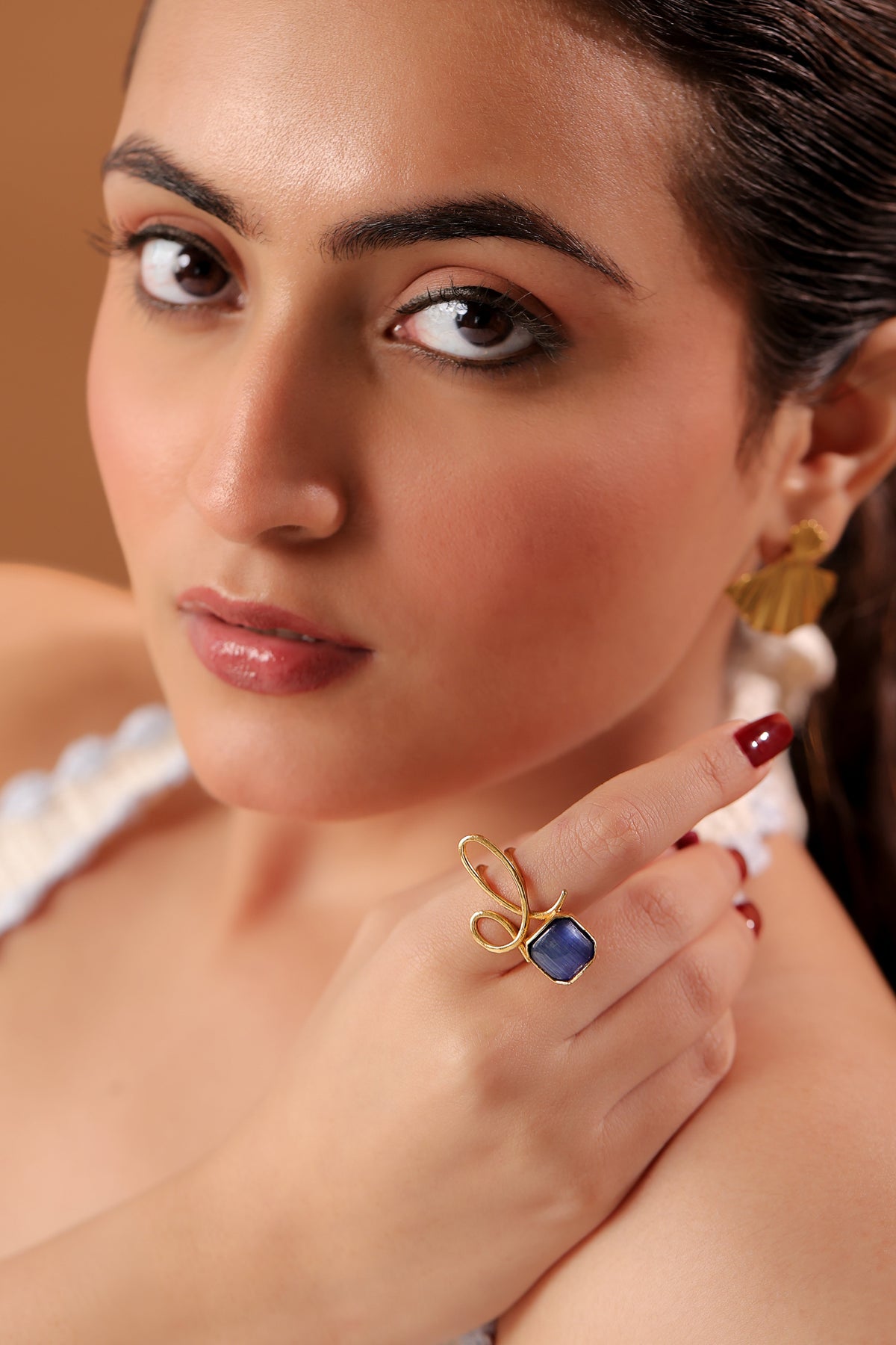 Blue Loop Ring by Alankrit
