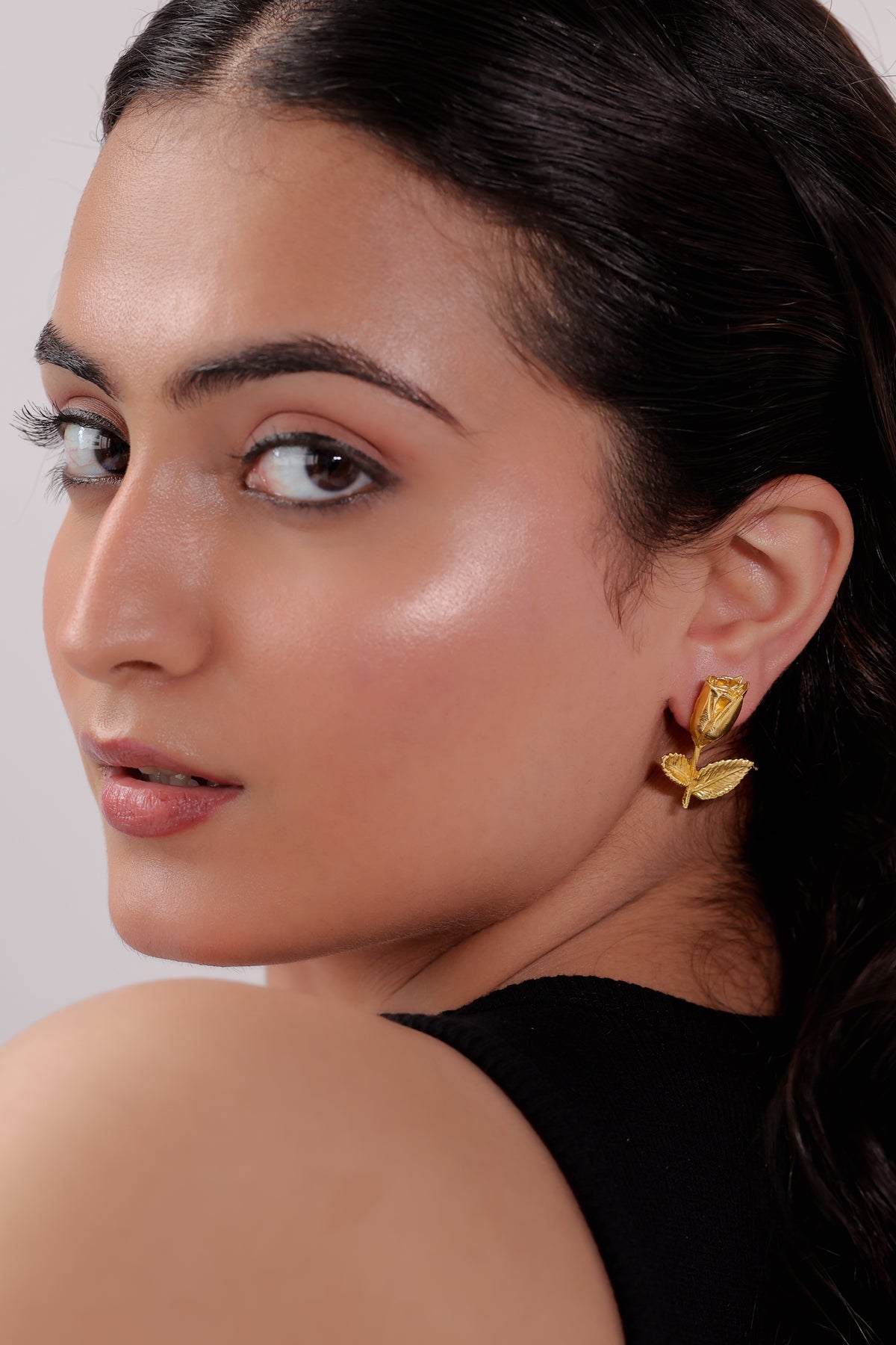 Botanical Leaf Earrings by Alankrit