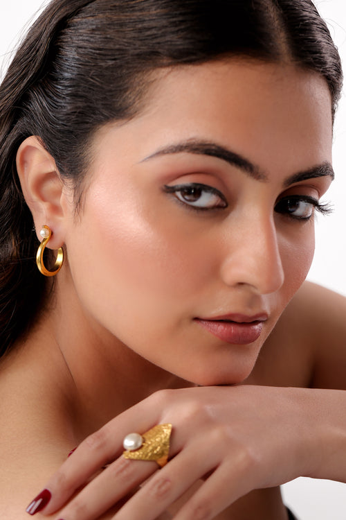 Classic Gold Hoops by Alankrit