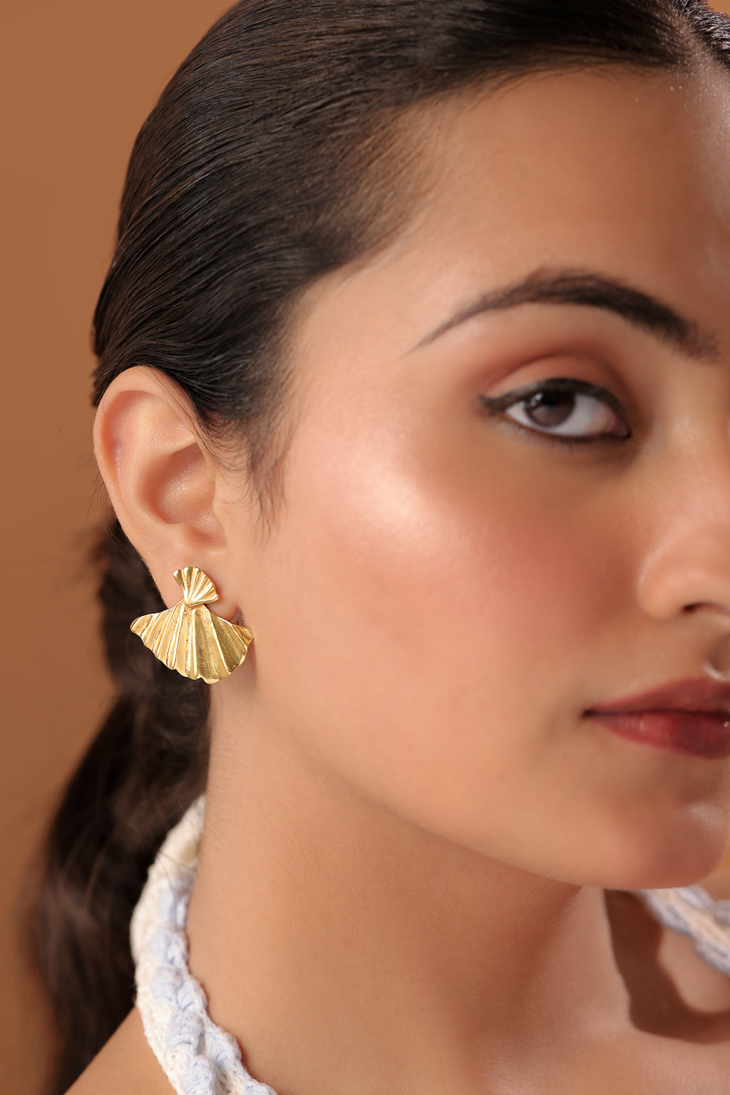 Fan Shell Earrings by Alankrit